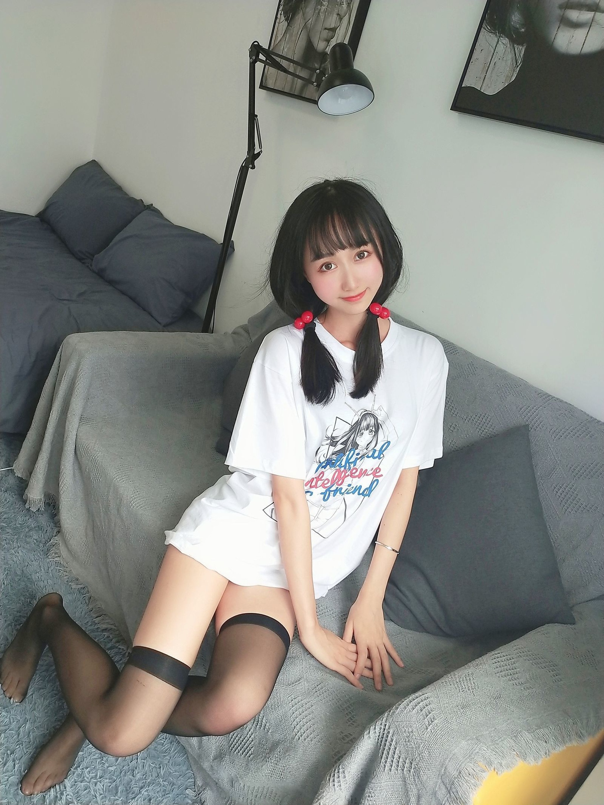 图片[1]-木棉棉 – NO.050 木绵绵OwO 智能型彼女-T恤[22P]-XikXak